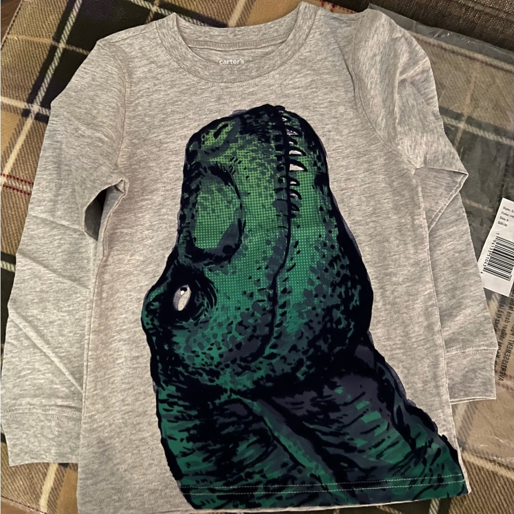 Carters Long Sleeve Dinosaur Tee